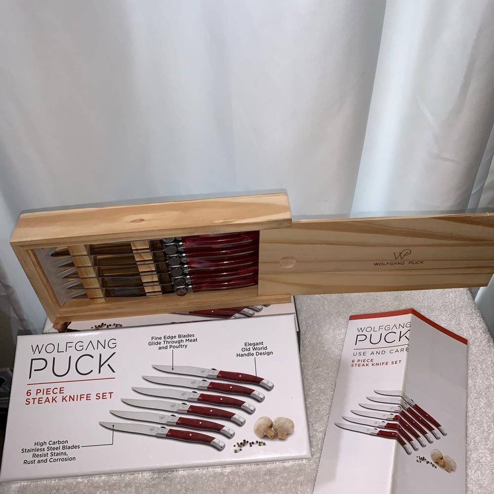 Brand New - Wolfgang Puck 6 PC Steak Knife Set